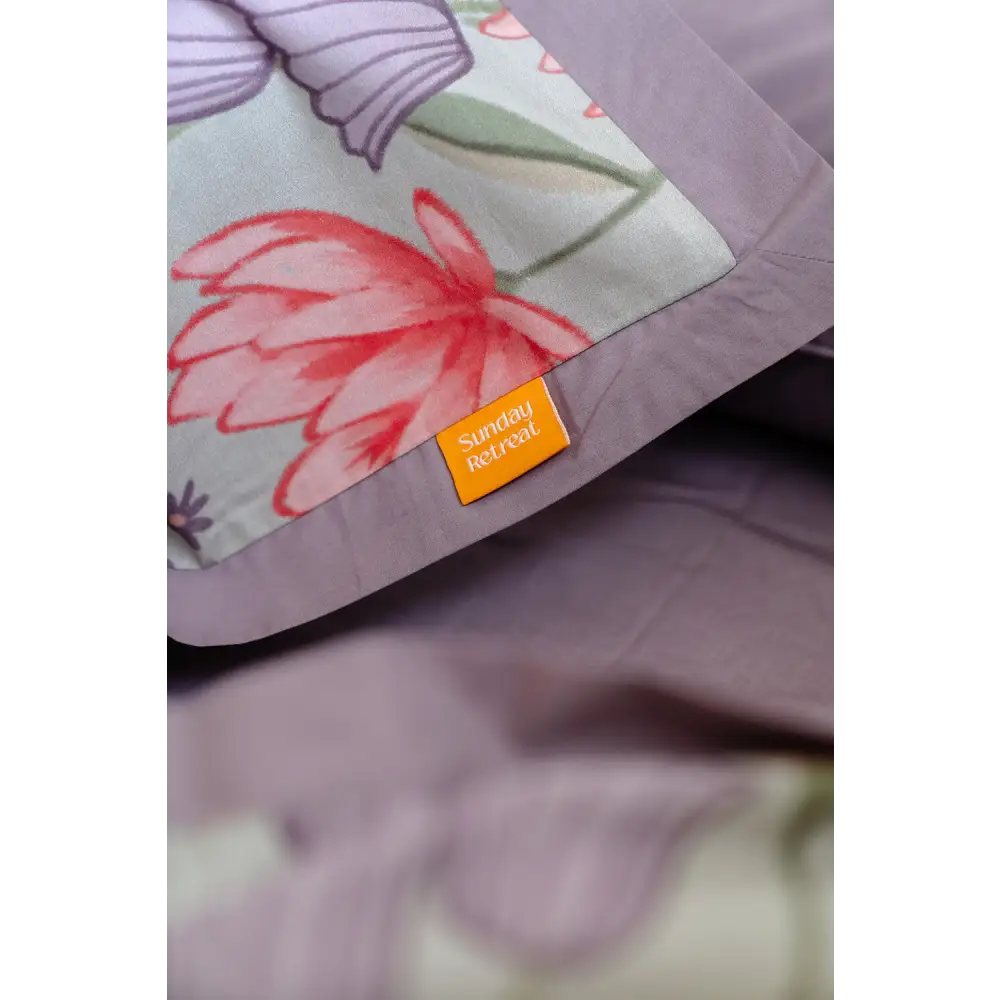 100% Cloud Cotton Duvet Quilt Cover Set W/ 2 Pillow Cases in Serena - King
