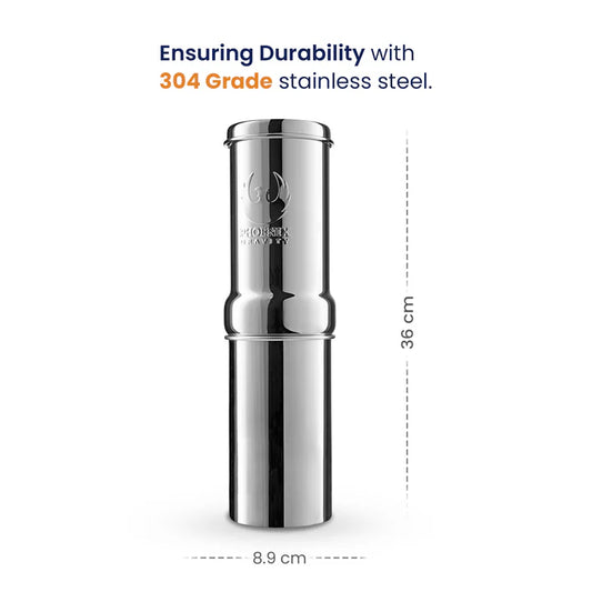 1L Premium Stainless Steel Gravity Mini Water Filter With Smart Carbon Filter Appliances > Kitchen Appliances