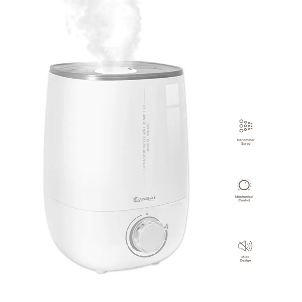 2x Sansai Air Humidifier Ultrasonic Cool Mist 4.8l White