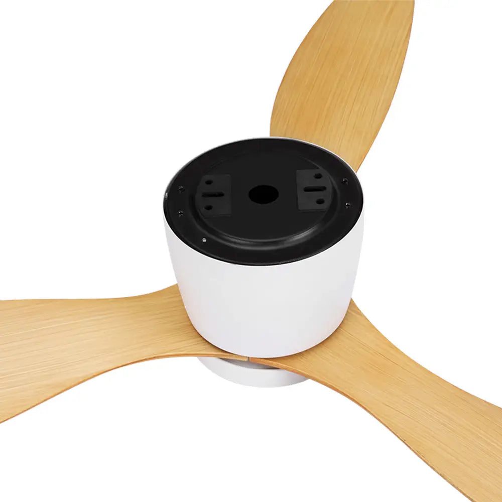 52’’ Ceiling Fan Dc Motor W/light W/remote - Light Wood