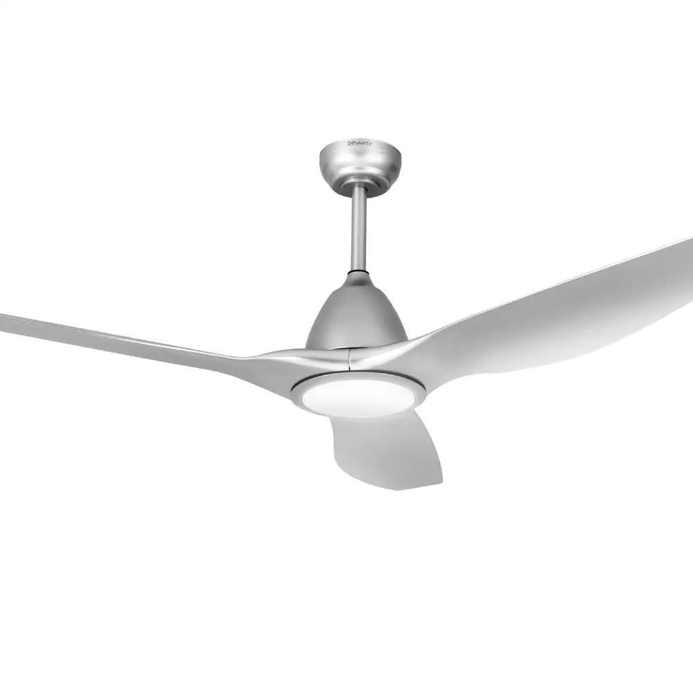 64 Inch Ceiling Fan Dc Motor W/light W/remote - Silver