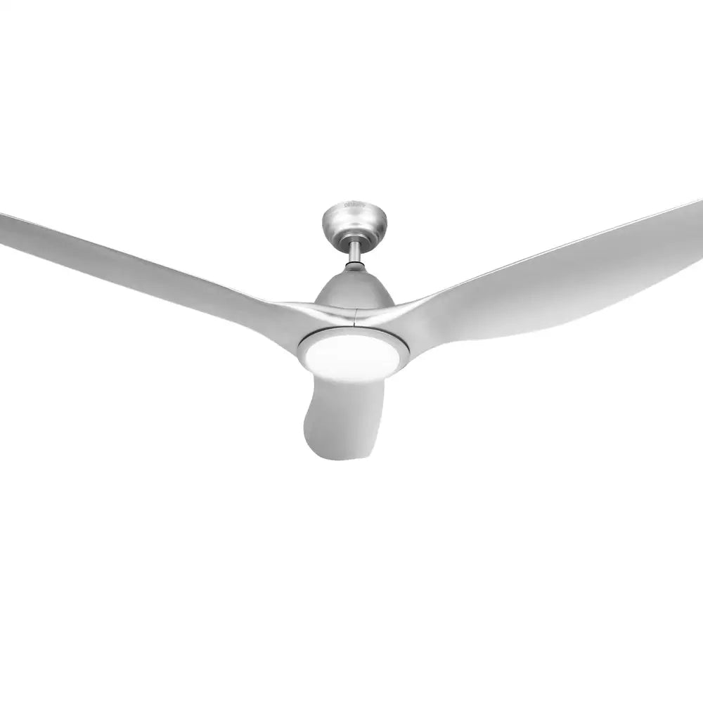 64 Inch Ceiling Fan Dc Motor W/light W/remote - Silver