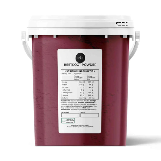 800g Organic Beetroot Powder Bucket Superfood Beet Root Supplement Beta Vulgaris