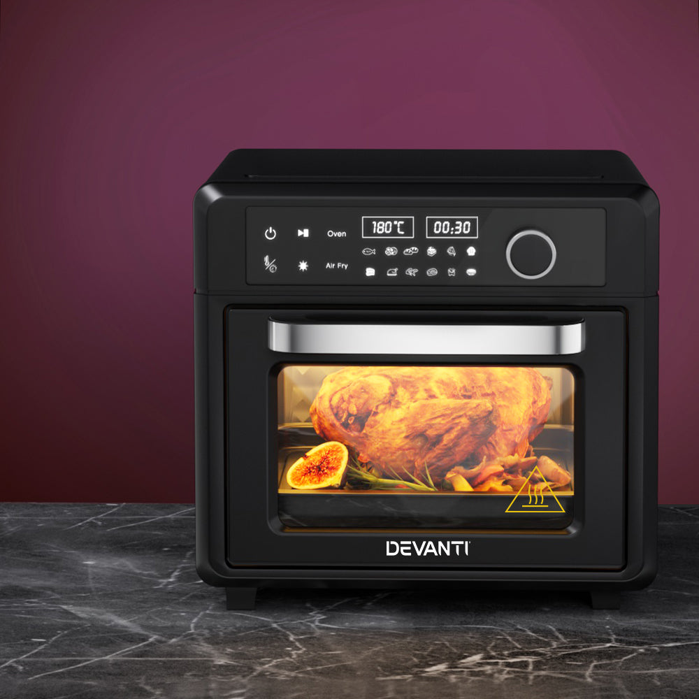 Devanti Air Fryer 20L LCD Fryers Oven Appliances > Kitchen Appliances