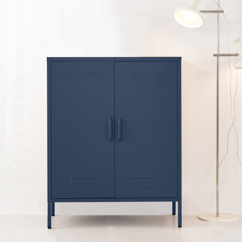 ArtissIn Buffet Sideboard Metal Cabinet SWEETHEART Blue Furniture > Living Room