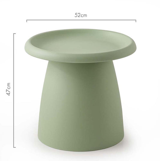 In Coffee Table Round 52CM Plastic Green - Furniture > Living Room
