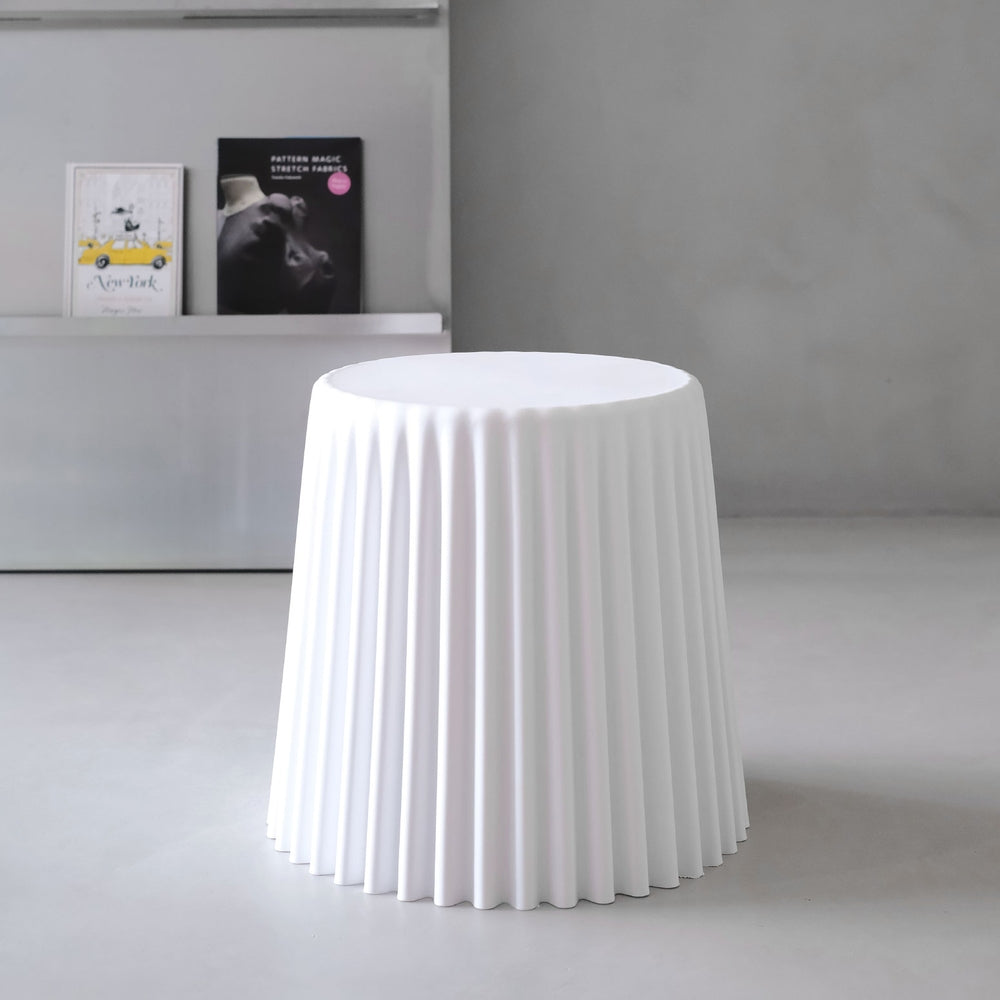 Artiss Set of 4 Cupcake Bar Stools Stackable Foot Stool White Furniture > Bar Stools & Chairs > Table & Bar Stools