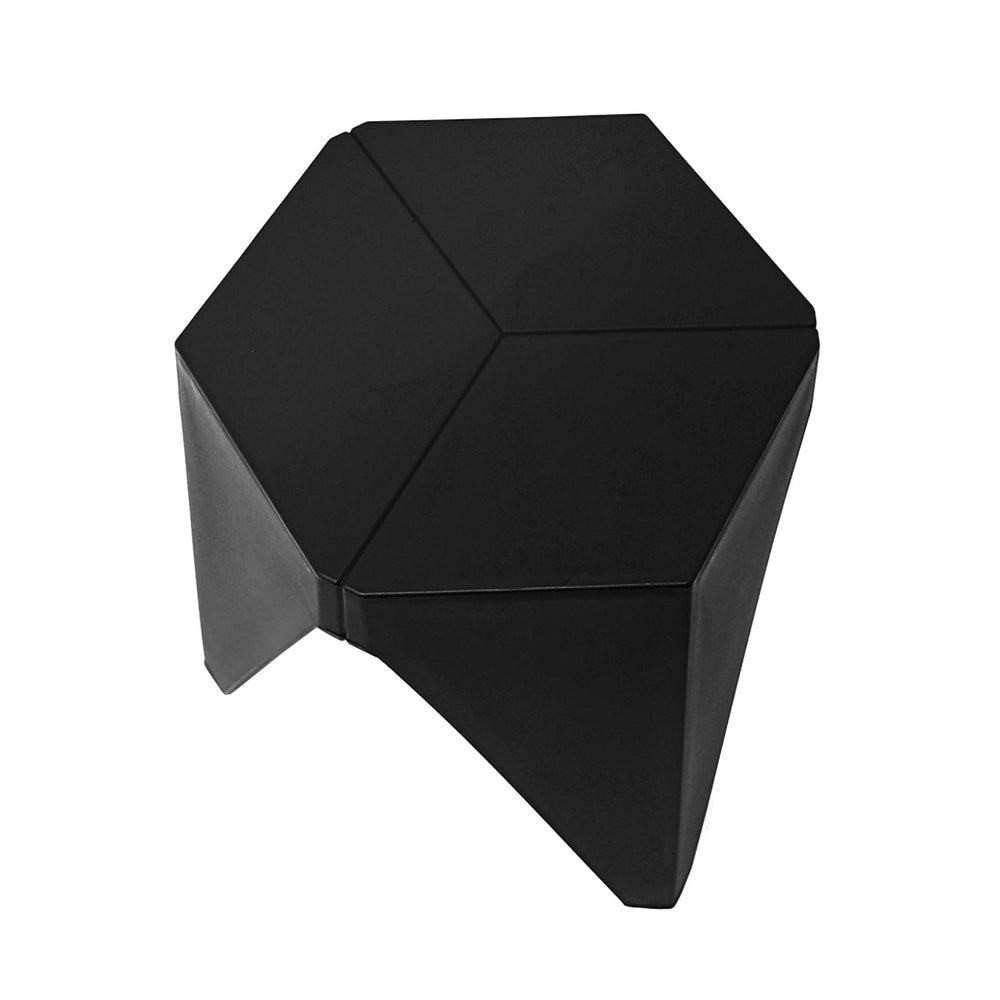 Artiss 4PC Puzzle Stool Plastic Bar Stools Stackable Black - Furniture > Bar Stools & Chairs > Table & Bar Stools