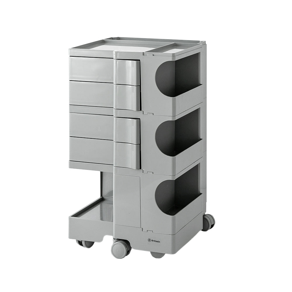 ArtissIn Storage Trolley Bedide Table 5 Tier Cart Boby Replica Grey Furniture > Living Room
