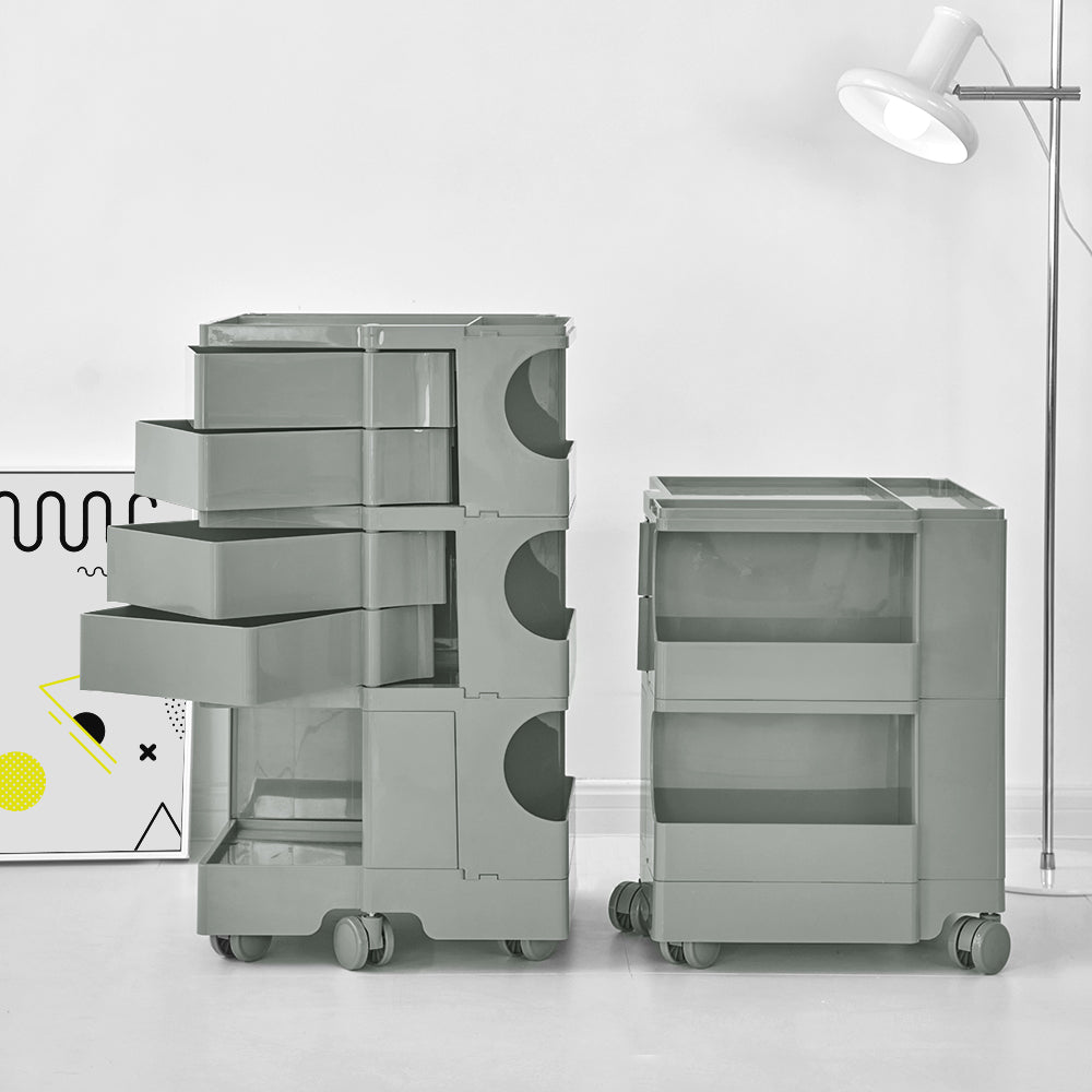 ArtissIn Storage Trolley Bedide Table 5 Tier Cart Boby Replica Grey Furniture > Living Room