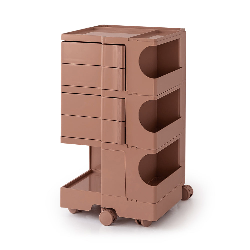 ArtissIn Storage Trolley Bedide Table 5 Tier Cart Boby Replica Pink Furniture > Living Room