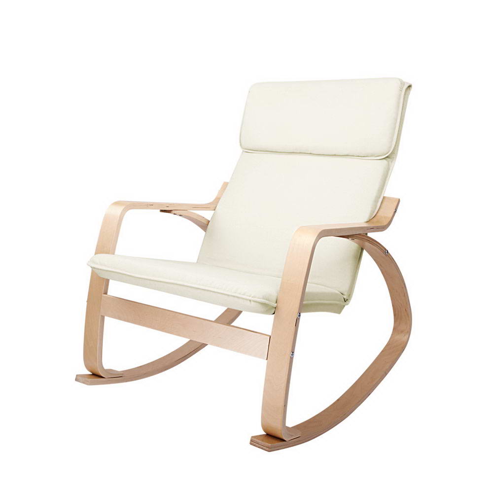 Artiss Rocking Armchair Nursing Bentwood Aero - Furniture > Bar Stools & Chairs > Arm Chairs & Recliners