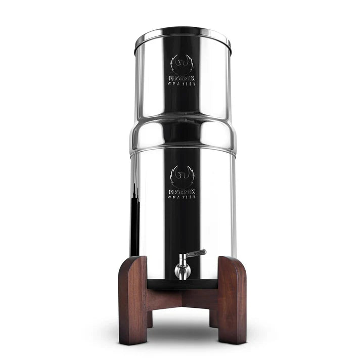 Teak Wood Stand For Stainless Steel Gravity Water Filter - Appliances > Kitchen Appliances