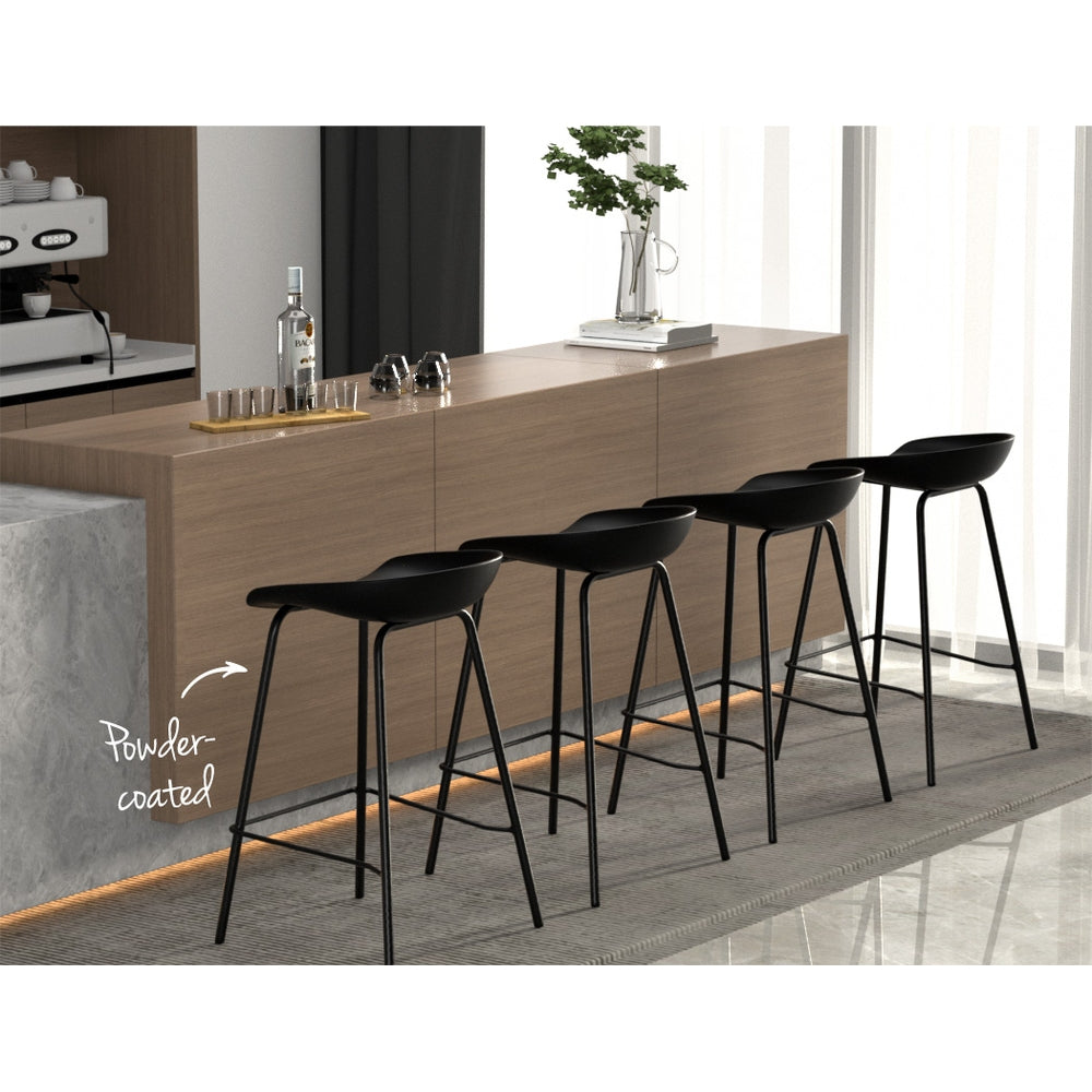 Artiss 4x Bar Stools Kitchen Counter Stools Metal - Furniture > Bar Stools & Chairs > Table & Bar Stools