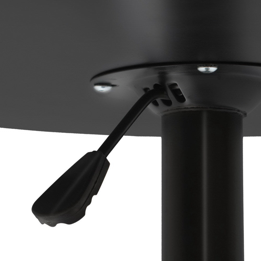 Artiss Bar Table Gas Lift Round Black - Furniture > Dining > Dining Tables