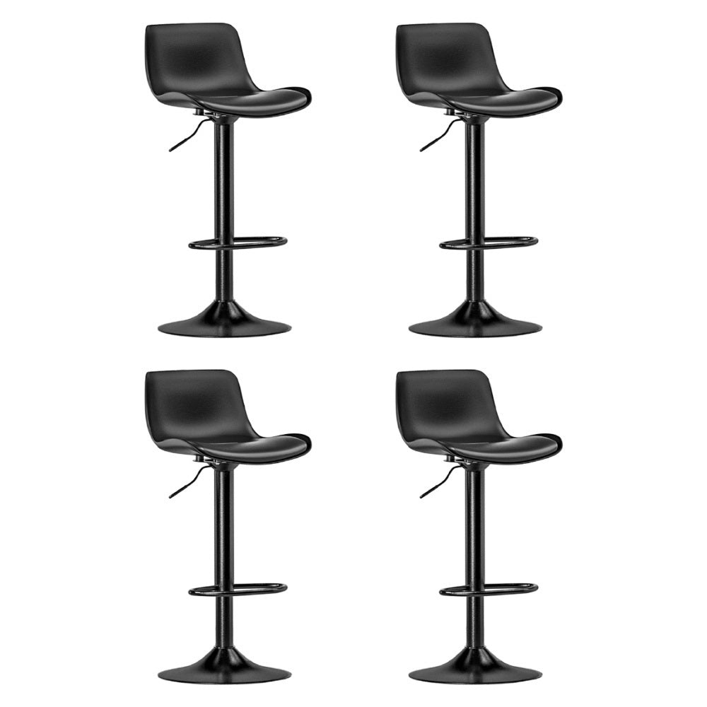 Artiss 4x Bar Stools Padded Seat Gas Lift Black - Furniture > Bar Stools & Chairs > Massage Chairs