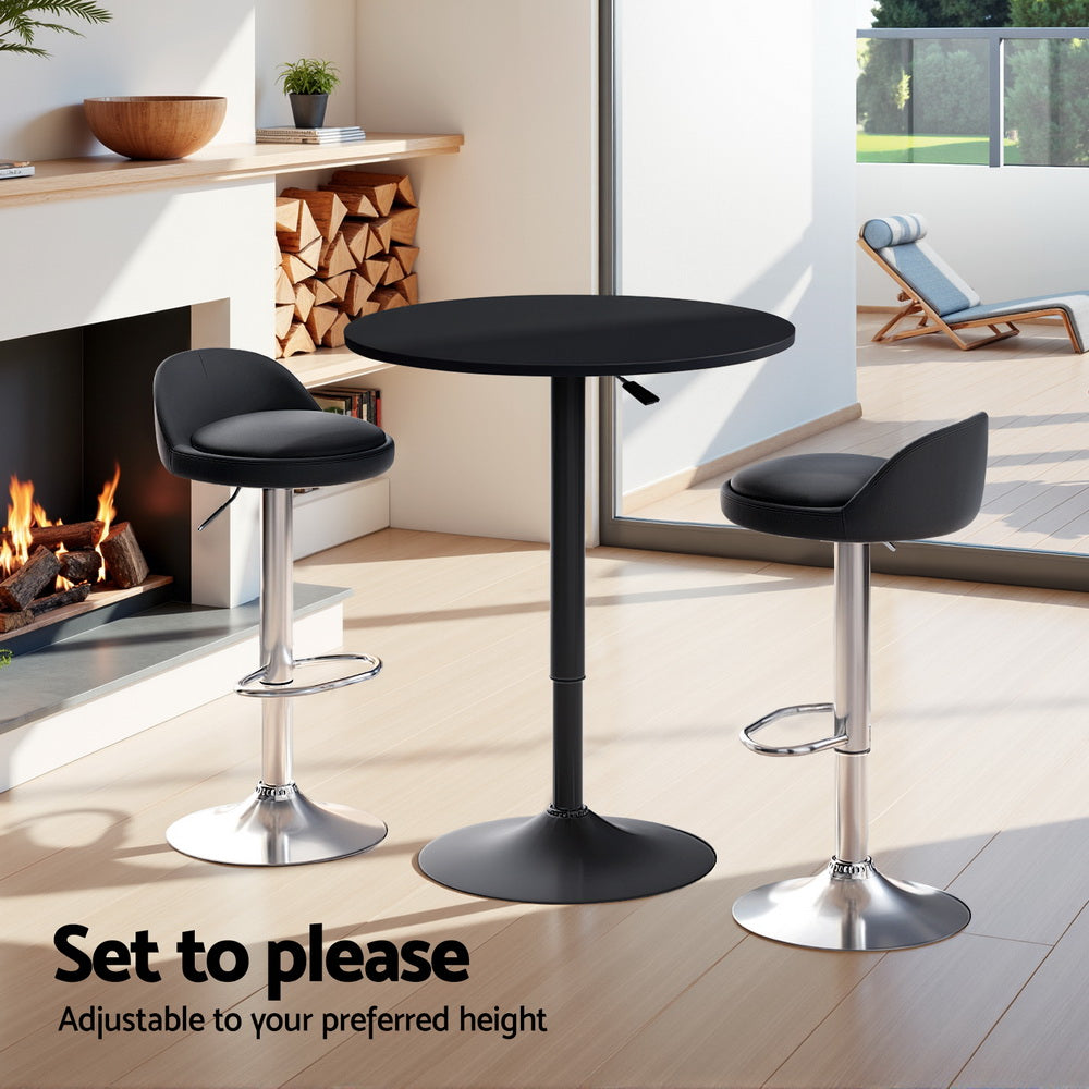 Artiss Bar Table and Stools Set Dining Desk Kitchen Chairs Cafe Pub - Furniture > Bar Stools & Chairs > Table & Bar