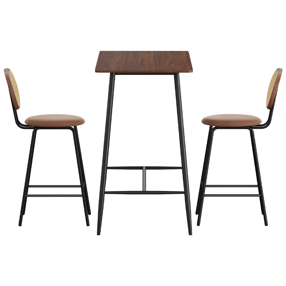 Artiss Bar Table Stools Set Dining Desk Industrial Kitchen Chairs Cafe Pub - Furniture > Bar Stools & Chairs > Table &