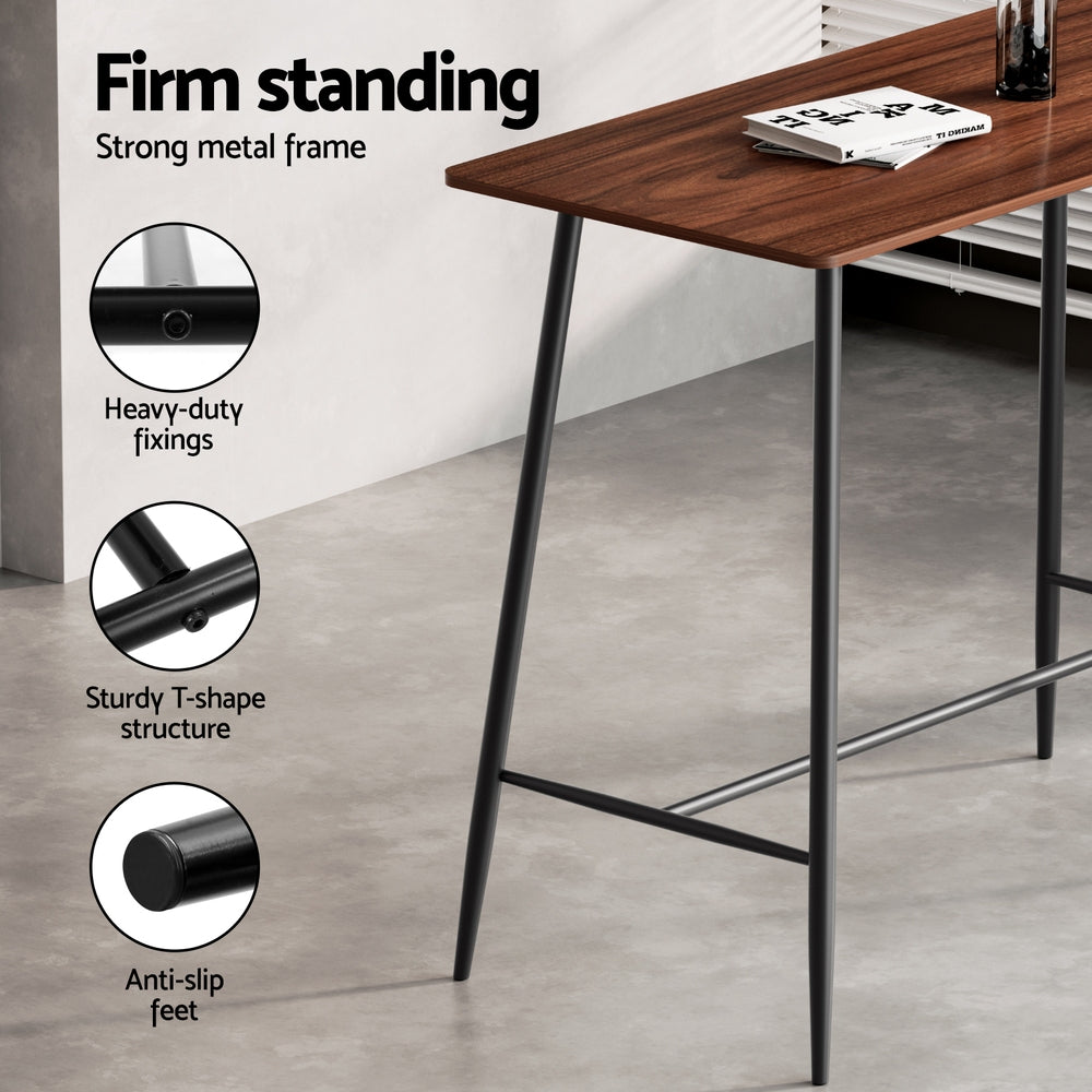 Artiss Bar Table and Stools Set Dining Desk Kitchen Chairs Cafe Pub - Furniture > Bar Stools & Chairs > Table & Bar