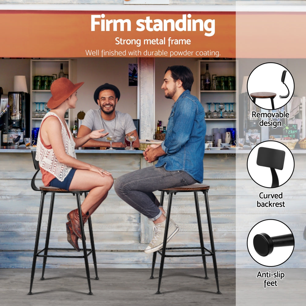 Artiss Bar Table and Stools Set Dining Desk Kitchen Chairs Cafe Pub - Furniture > Bar Stools & Chairs > Table & Bar