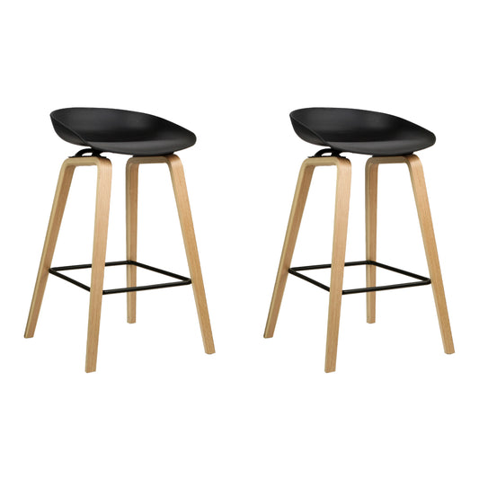 2x Bar Stools Wooden - Furniture > Bar Stools & Chairs > Table & Bar Stools