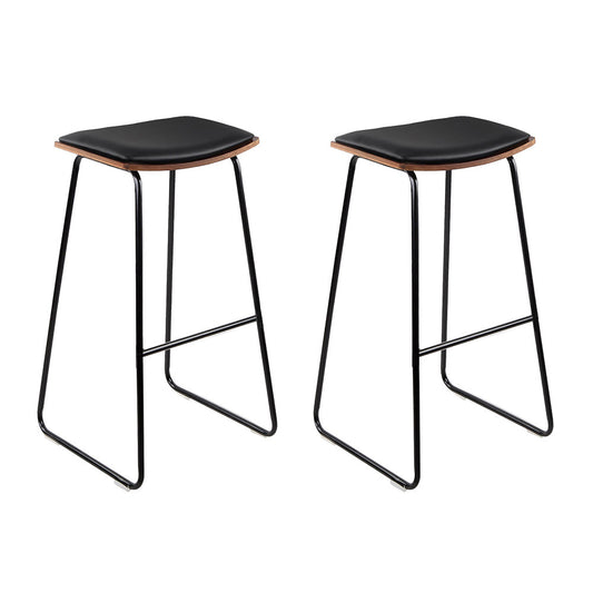 Artiss Bar Stools Kitchen Counter Stools Metal Chairs x2 Furniture > Bar Stools & Chairs