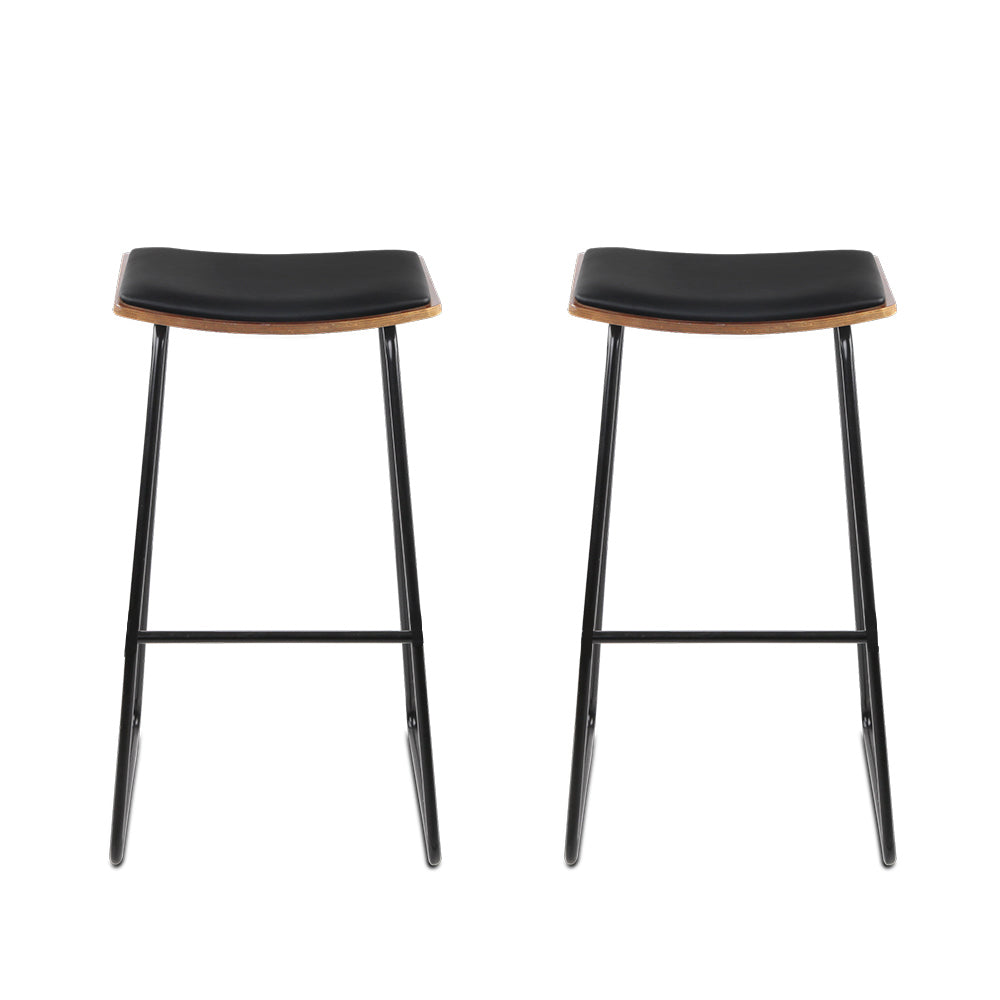 Artiss Bar Stools Kitchen Counter Stools Metal Chairs x2 Furniture > Bar Stools & Chairs