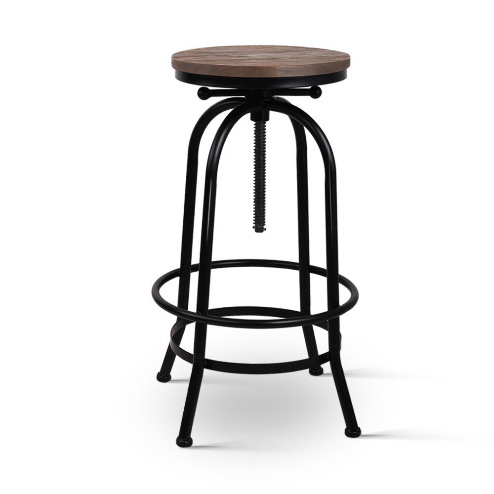 Artiss Bar Stools Adjustable Wood Chairs - Furniture > Bar Stools & Chairs > Table & Bar Stools
