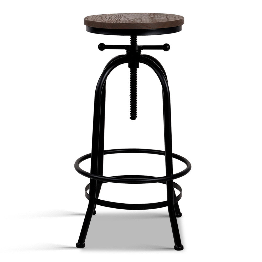 Artiss Bar Stools Adjustable Wood Chairs - Furniture > Bar Stools & Chairs > Table & Bar Stools