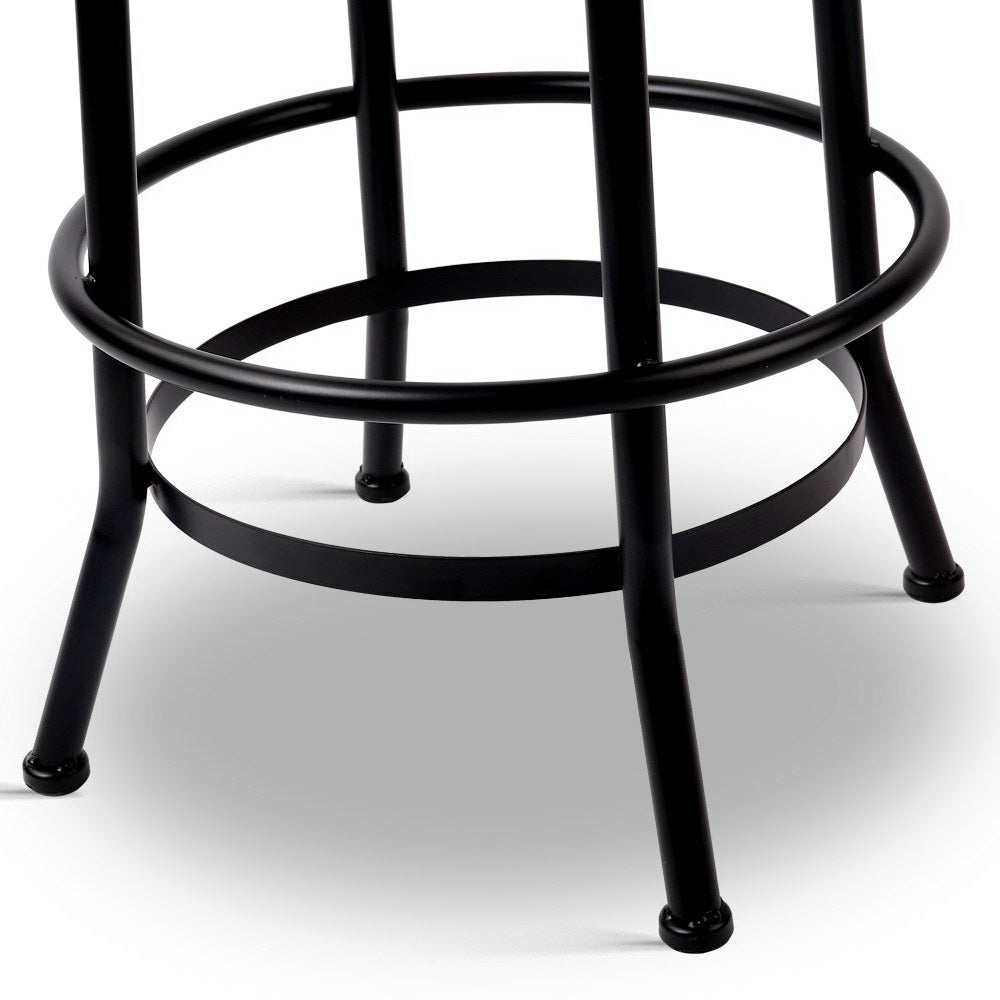 Artiss 2x Bar Stools Adjustable Wood Chairs - Furniture > Bar Stools & Chairs > Table & Bar Stools
