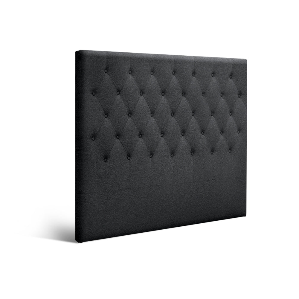 Artiss Bed Head Headboard Double Size Fabric - CAPPI Charcoal - Furniture > Bedroom > Headboards