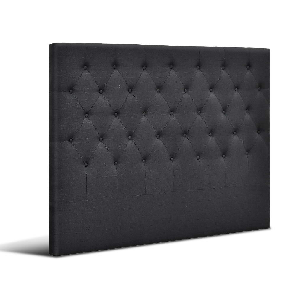 Artiss Bed Head Headboard Queen Size Fabric - CAPPI Charcoal - Furniture > Bedroom > Headboards
