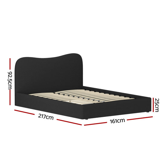 Artiss Bed Frame Queen Size Boucle DARA Furniture > Bedroom > Beds & Bed Frames