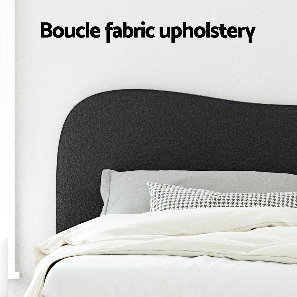 Artiss Bed Frame Queen Size Boucle DARA Furniture > Bedroom > Beds & Bed Frames