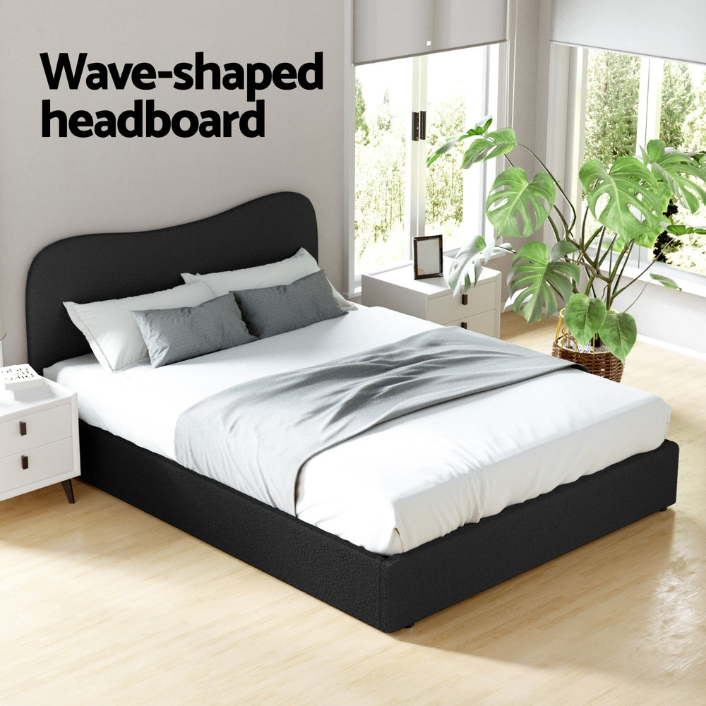 Artiss Bed Frame Queen Size Boucle DARA Furniture > Bedroom > Beds & Bed Frames