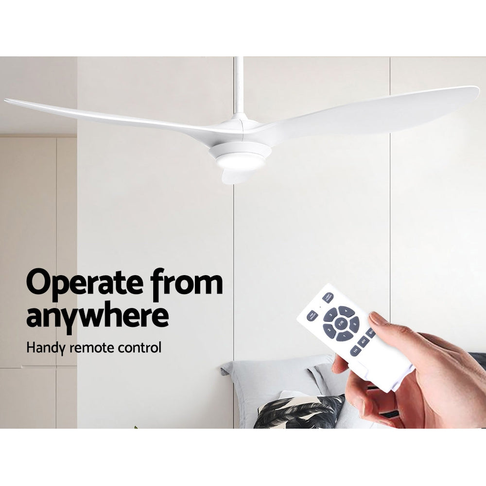Devanti 52’’ Ceiling Fan DC Motor w/Light w/Remote White Appliances > Fans > Ceiling Fans