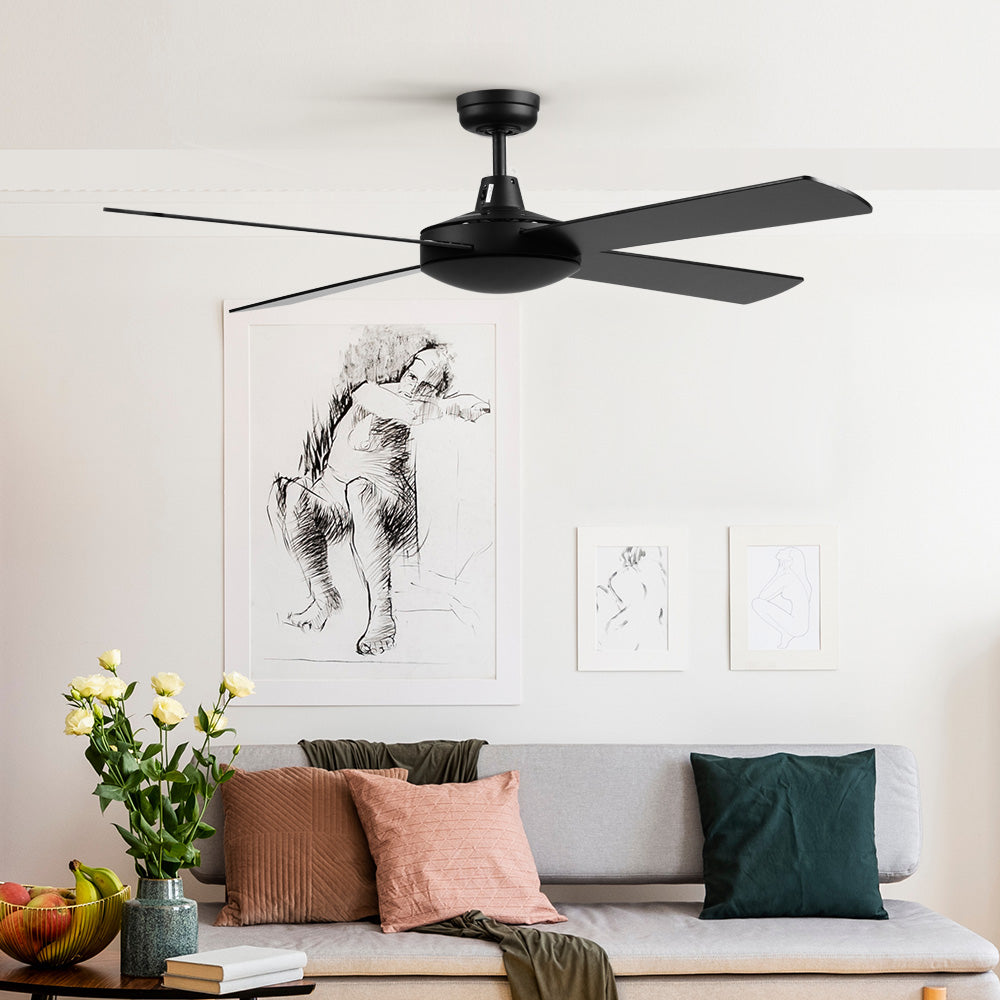 Devanti 52’’ Ceiling Fan w/Remote Black Appliances > Fans > Ceiling Fans