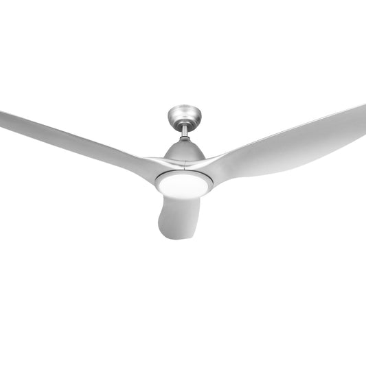 Devanti 64 Inch Ceiling Fan DC Motor w/Light w/Remote Silver Appliances > Fans > Ceiling Fans