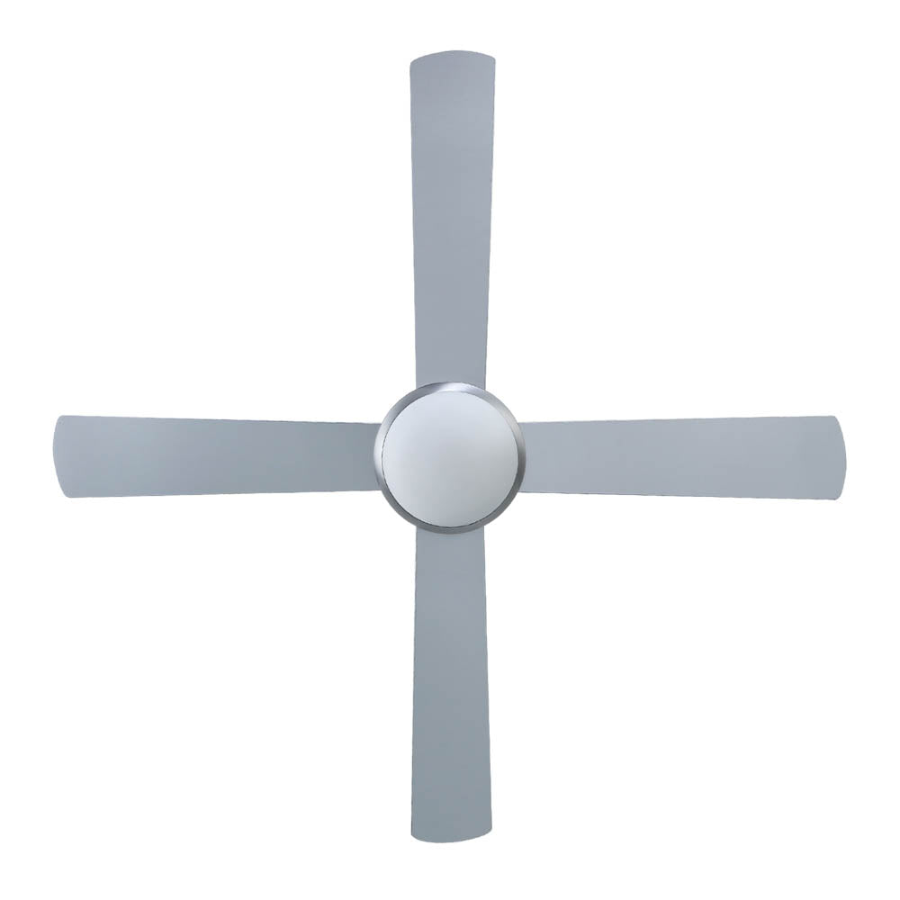 Devanti 52’’ Ceiling Fan AC Motor w/Light w/Remote Silver Appliances > Fans > Ceiling Fans