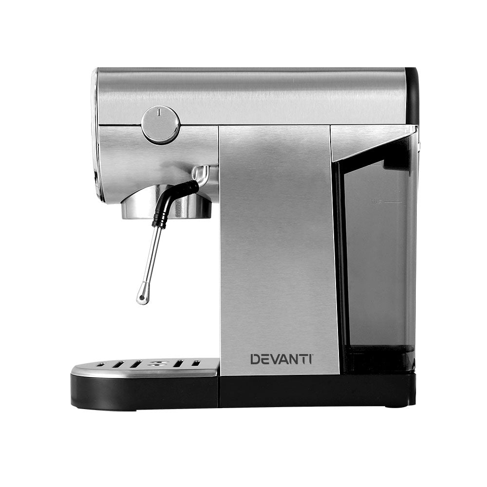 Devanti 20 Bar Coffee Machine Espresso Cafe Maker Appliances > Kitchen Appliances