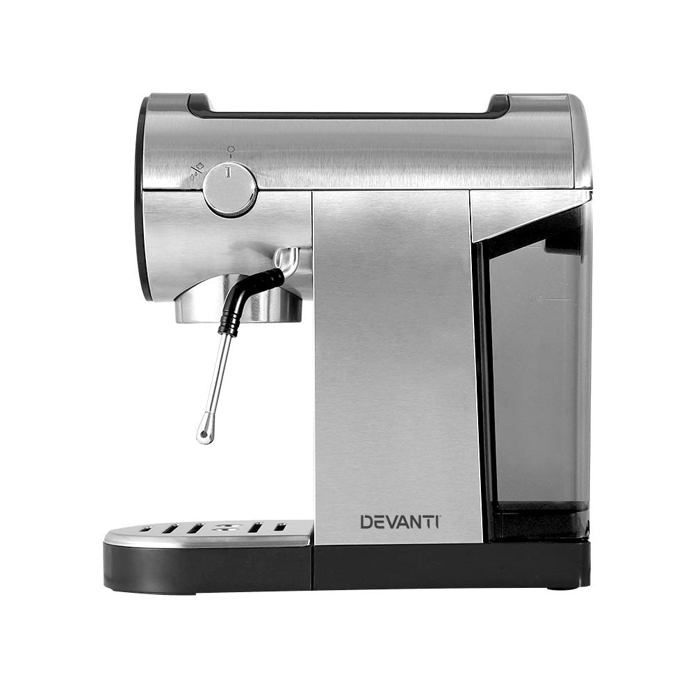 Devanti 20 Bar Coffee Machine Espresso Cafe Maker Appliances > Kitchen Appliances