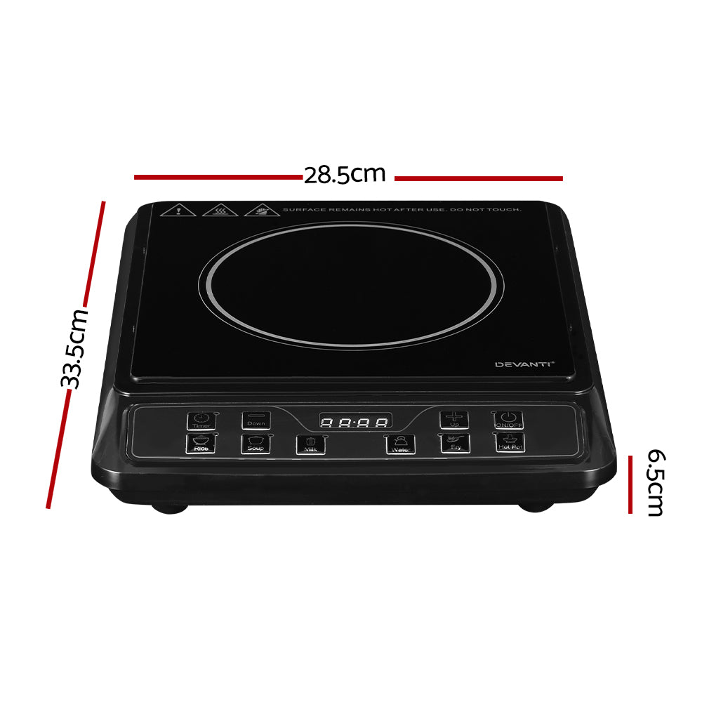 Devanti Induction Cooktop 30cm Portable Cooker Appliances > Kitchen Appliances