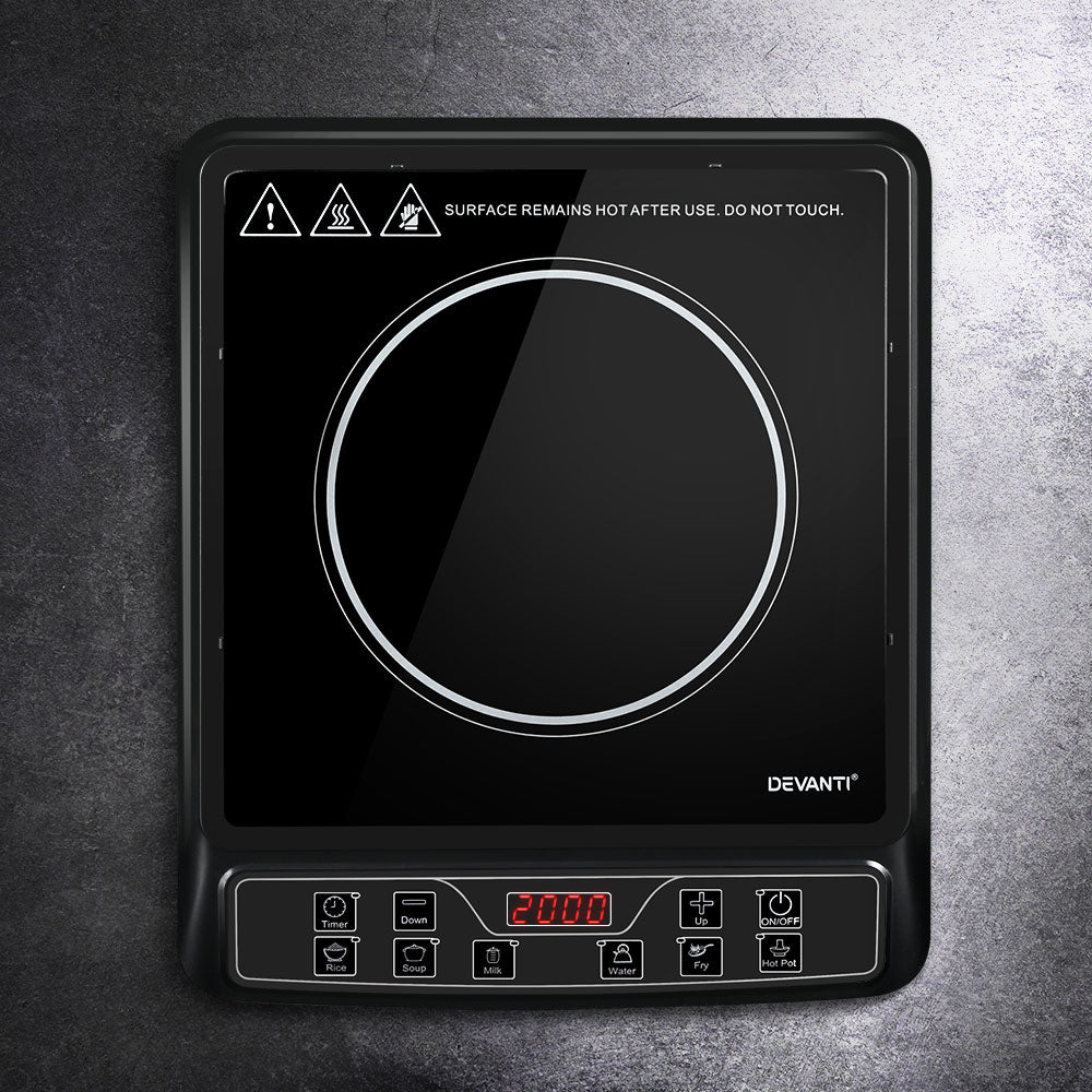 Devanti Induction Cooktop 30cm Portable Cooker Appliances > Kitchen Appliances