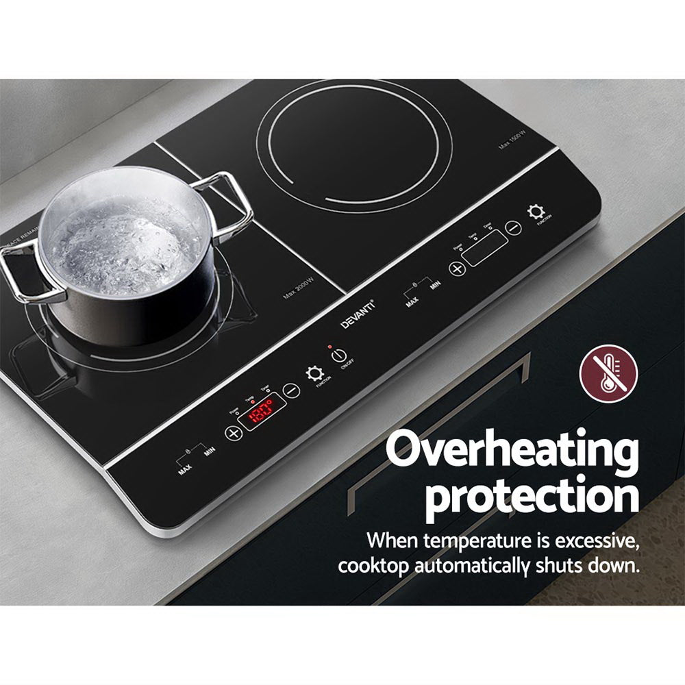 Devanti Induction Cooktop 60cm Portable Cooker Appliances > Kitchen Appliances