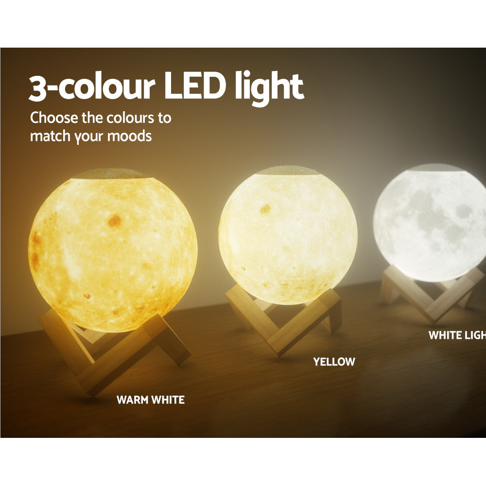 Devanti Aroma Diffuser Aromatherapy Moon Lamp 880ml Appliances > Aroma Diffusers & Humidifiers