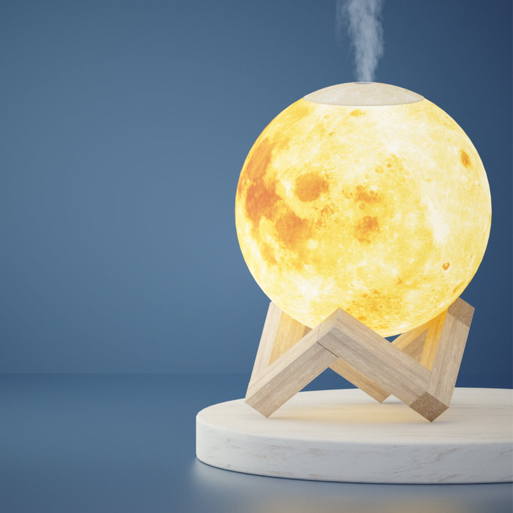 Devanti Aroma Diffuser Aromatherapy Moon Lamp 880ml Appliances > Aroma Diffusers & Humidifiers