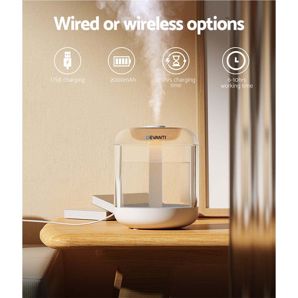 Devanti Aroma Diffuser Aromatherapy Humidifier 1L Appliances > Aroma Diffusers & Humidifiers