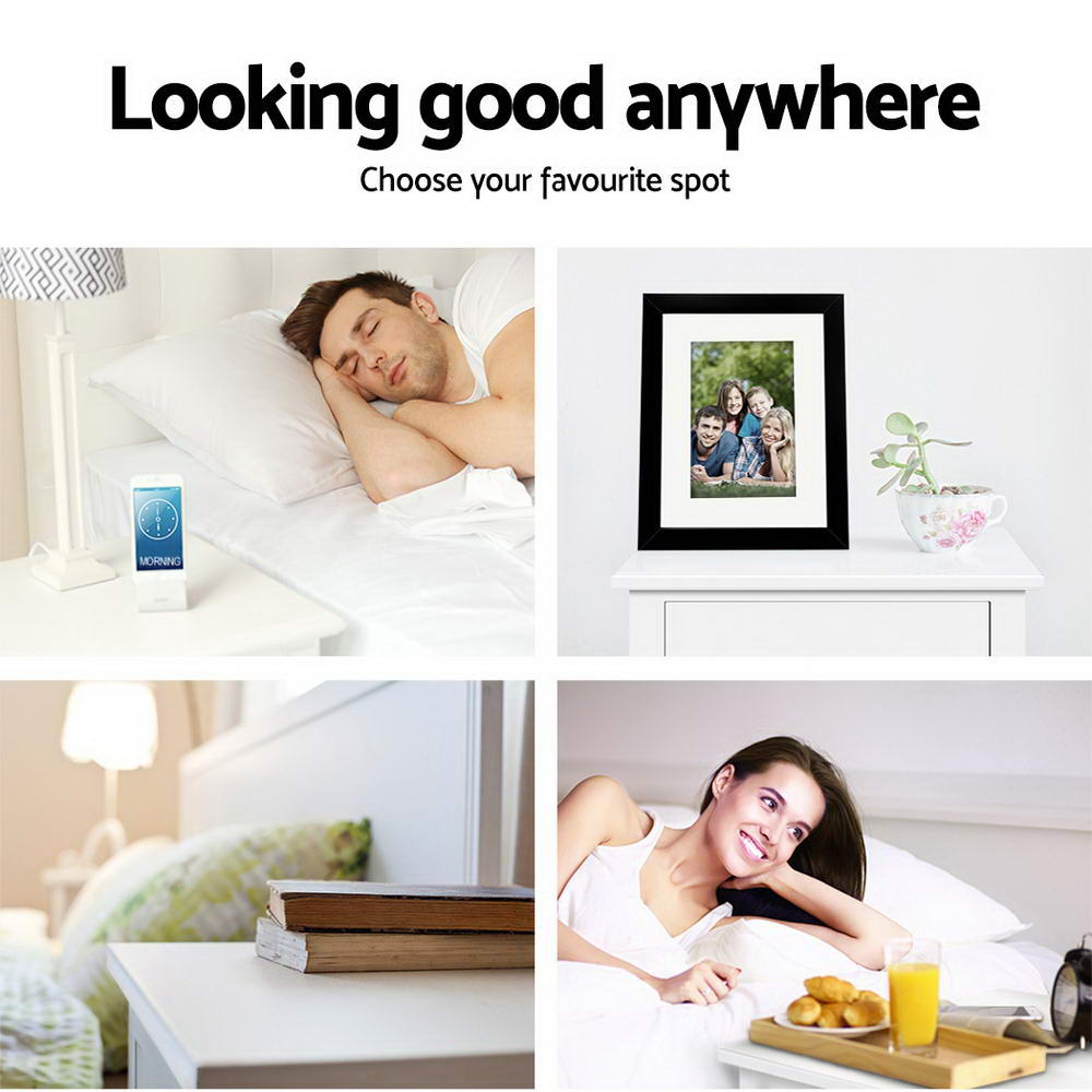 Artiss 2 X Bedside Table 1 Drawer with Shelf EMMA White Furniture > Bedroom > Bedside Tables