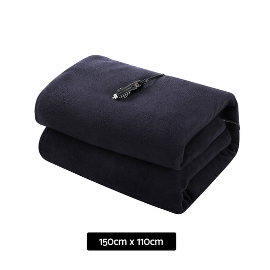 Giselle Electric Heated Blanket Car Truck Throw Rug Travel Camping 12V DC Aut - Home & Garden > Bedding