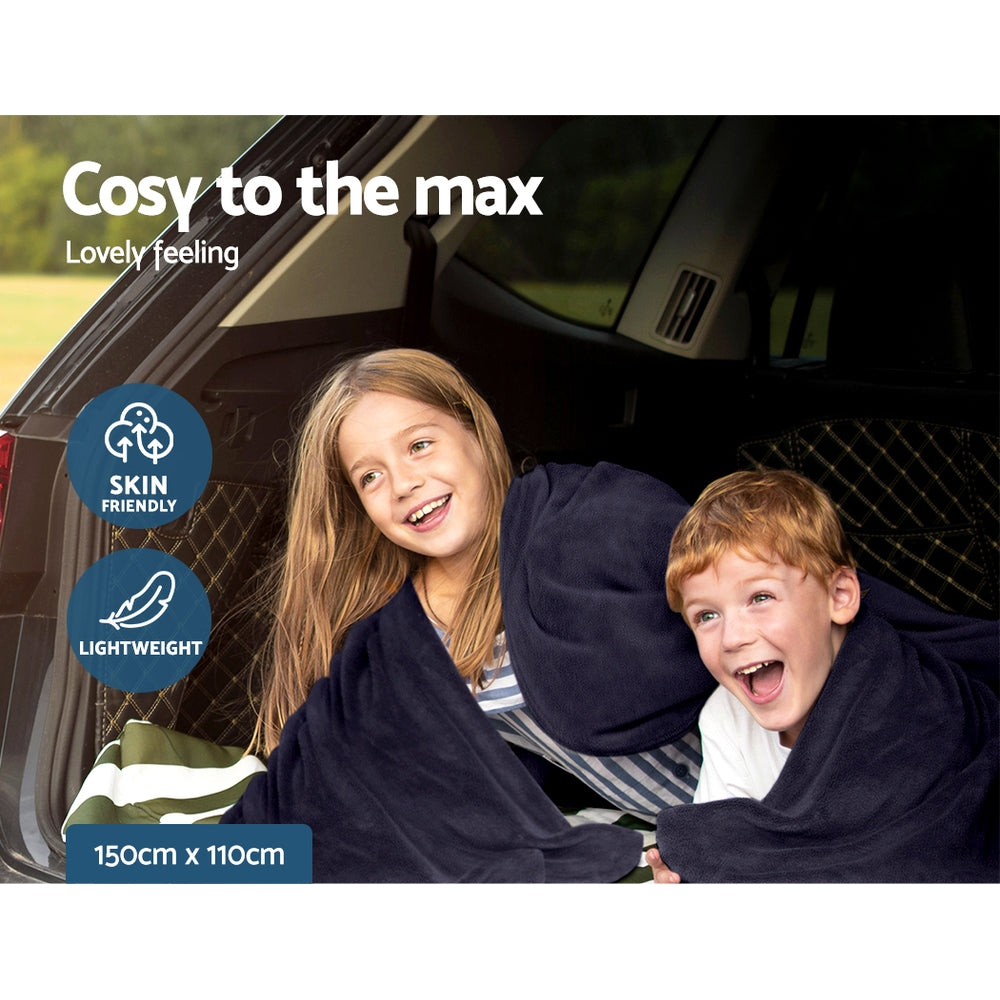 Giselle Electric Heated Blanket Car Truck Throw Rug Travel Camping 12V DC Aut Home & Garden > Bedding
